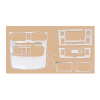 Накладки на панель Small Алюміній для Toyota Avensis 2003-2009 рр.