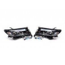 Передня оптика LED (2017-2023, 2 шт) для Toyota Land Cruiser Prado 150