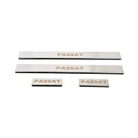 Накладки на пороги Carmos (4 шт, нерж) для Volkswagen Passat B5 1997-2005 років.