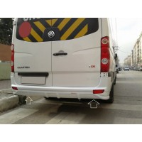 Накладка на задній бампер V1 (під фарбування) для Mercedes Sprinter 2006-2018 рр.