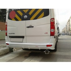 Накладка на задній бампер V1 (під фарбування) для Mercedes Sprinter 2006-2018 рр.