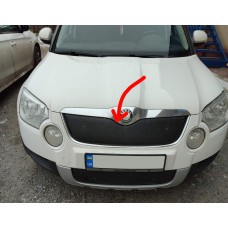 Зимова накладка на решітку (верхня, 2009-2013) Матова для Skoda Yeti 2010↗ рр.