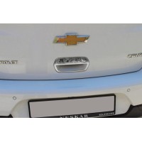 Накладка на ручку багажника (для версії HB, нерж.) Carmos - Турецька сталь для Chevrolet Cruze 2009-2015 рр.