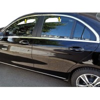 Верхня окантовка вікон (нерж) для Mercedes C-сlass W205 2014-2021рр.