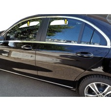 Верхня окантовка вікон (нерж) для Mercedes C-сlass W205 2014-2021рр.