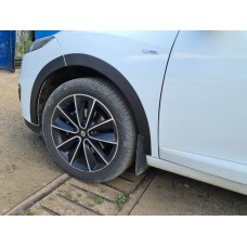 Накладки на арки (8 шт, чорні) SW, ABS - пластик для Renault Megane III 2009-2016 рр.