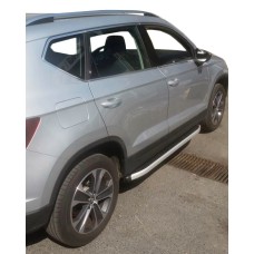 Бокові пороги Fullmond (2 шт., алюм.) для Seat Ateca 2016↗ рр.