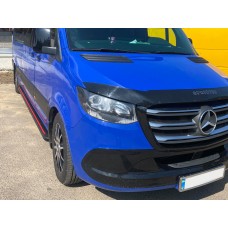 Бокові пороги Maya Red (2 шт., алюміній) Середня база для Mercedes Sprinter 2018↗ рр.