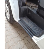 Накладки на пороги EuroCap (2 шт, ABS) для Ford Transit 2000-2014 рр.