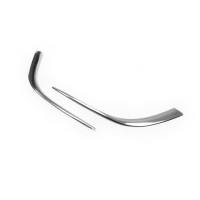 Накладки на противотуманки (2 шт., нерж) 2010-2013, OmsaLine для Opel Astra J 2010↗ рр.