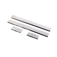 Накладки на пороги Carmos (4 шт, нерж) для Toyota Yaris 2006-2011 рр.