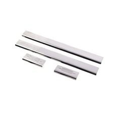 Накладки на пороги Carmos (4 шт, нерж) для Toyota Yaris 2006-2011 рр.