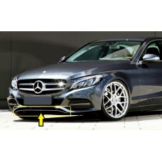 УЦІНКА! Накладка на бампер V1 (нерж) для Mercedes C-сlass W205 2014-2021рр.