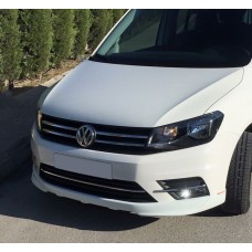 Накладка на передній бампер (під фарбування) для Volkswagen Caddy 2015-2020 рр.