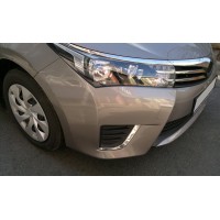 Накладки на противотуманки (2013-2016, нерж.) для Toyota Corolla 2013-2019 рр.