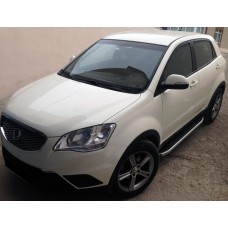 Бокові пороги Fullmond (2 шт., алюміній) для SsangYong Korando 2010-2019