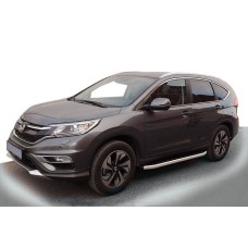 Бокові пороги Fullmond (2 шт., алюм.) для Honda CRV 2017-2022 рр.