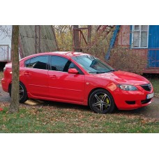 Окантовка вікон (4 шт, нерж) Седан для Mazda 3 2003-2009 рр.