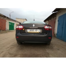 Кромка багажника (нерж.) для Renault Fluence 2009↗ рр.