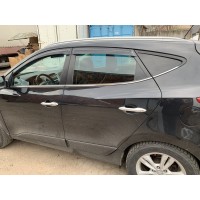 Нижня окантовка вікон (6 шт, нерж.) OmsaLine - Італійська нержавійка для Hyundai IX-35 2010-2015рр.