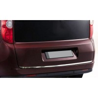 Накладка кромки кришки багажника (нерж.) Carmos - Турецька сталь для Fiat Doblo III 2010-2022 рр.