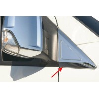 Накладка біля дзеркал (2 шт., нерж) Carmos - Турецька сталь для Volkswagen Crafter 2006-2017рр.