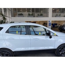 Окантовка скла (6 шт, нерж) для Ford Ecosport