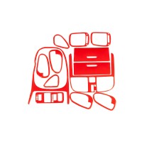 Накладки на панель 1999-2003 (червоний колір) для Mitsubishi Carisma