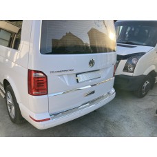 Планка під номером (нерж) OmsaLine - Італійська нержавійка для Volkswagen T6 2015↗, 2019↗ рр.