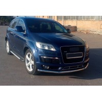 Бокові пороги Line (2 шт., Алюміній) для Audi Q7 2005-2015 рр.
