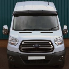 Козирьок на лобове скло (чорний глянець, 5мм) для Ford Transit 2014↗ рр.