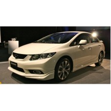 Накладка на передній бампер (під фарбування) для Honda Civic Sedan IX 2011-2016 рр.