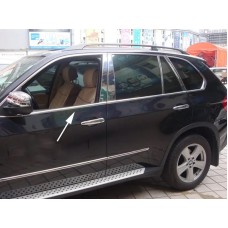 Повне обведення скла (нерж.) для BMW X5 E-70 2007-2013рр.