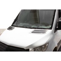 Накладки на повітрозабірник Carmos (2 шт., нерж) для Mercedes Sprinter 2018↗ рр.