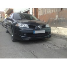 Передня накладка на бампер 2006-2009 (під фарбування) для Renault Megane II 2004-2009 рр.