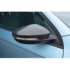 Накладки на дзеркала (2 шт, натуральний карбон) для Volkswagen Beetle 2011↗ рр.