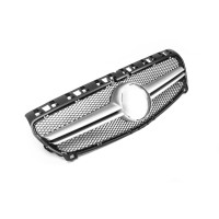 Передня решітка AMG Silver (2012-2015) для Mercedes A-сlass W176 2012-2018рр.