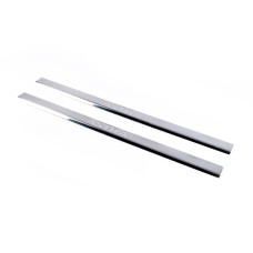 Накладки на пороги Carmos (Coupe, 2 шт, нерж.) для Opel Astra G classic 1998-2012рр.
