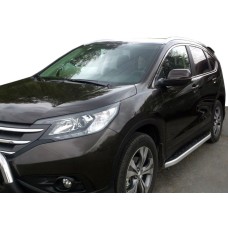 Бокові пороги Fullmond (2 шт., алюм.) для Honda CRV 2012-2016 рр.