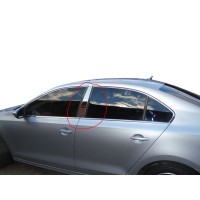 Молдинг дверних стійок (нерж) для Volkswagen Jetta 2011-2018 рр.