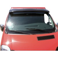 Козирьок на лобове скло (чорний глянець, 5мм) для Renault Trafic 2001-2015 рр.