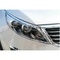 Накладки на фари Libao (пластик) для Kia Sportage 2010-2015 рр.