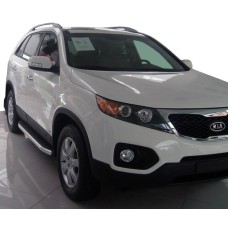 Бокові пороги Fullmond (2 шт., алюм.) 2010-2013 для Kia Sorento XM 2009-2014рр.