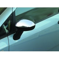 Накладки на дзеркала (2 шт., нерж.) Carmos - Турецька сталь для Fiat Linea 2006-2018 рр.