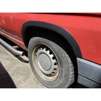 Накладки на арки (4 шт, чорні) Чорна нержавейка для Mercedes Vito W638 1996-2003 років.