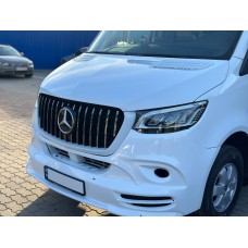 Передня решітка GT Chrome для Mercedes Sprinter 2018↗ рр.