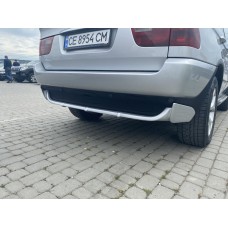 Накладка на задній бампер (під фарбування) для BMW X5 E-53 1999-2006 рр.