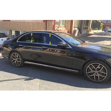 Повна окантовка вікон (нерж) для Mercedes E-сlass W213 2016 ↗︎ рр.