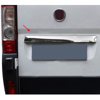 Хром планка над номером (нерж.) Carmos - Турецька сталь для Fiat Ducato 2006↗ та 2014↗ рр.