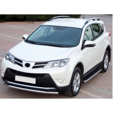 Бокові пороги BlackLine (2 шт, алюміній) для Toyota Rav 4 2013-2018 рр.